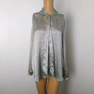 Adrianna Papell tie neck blouse